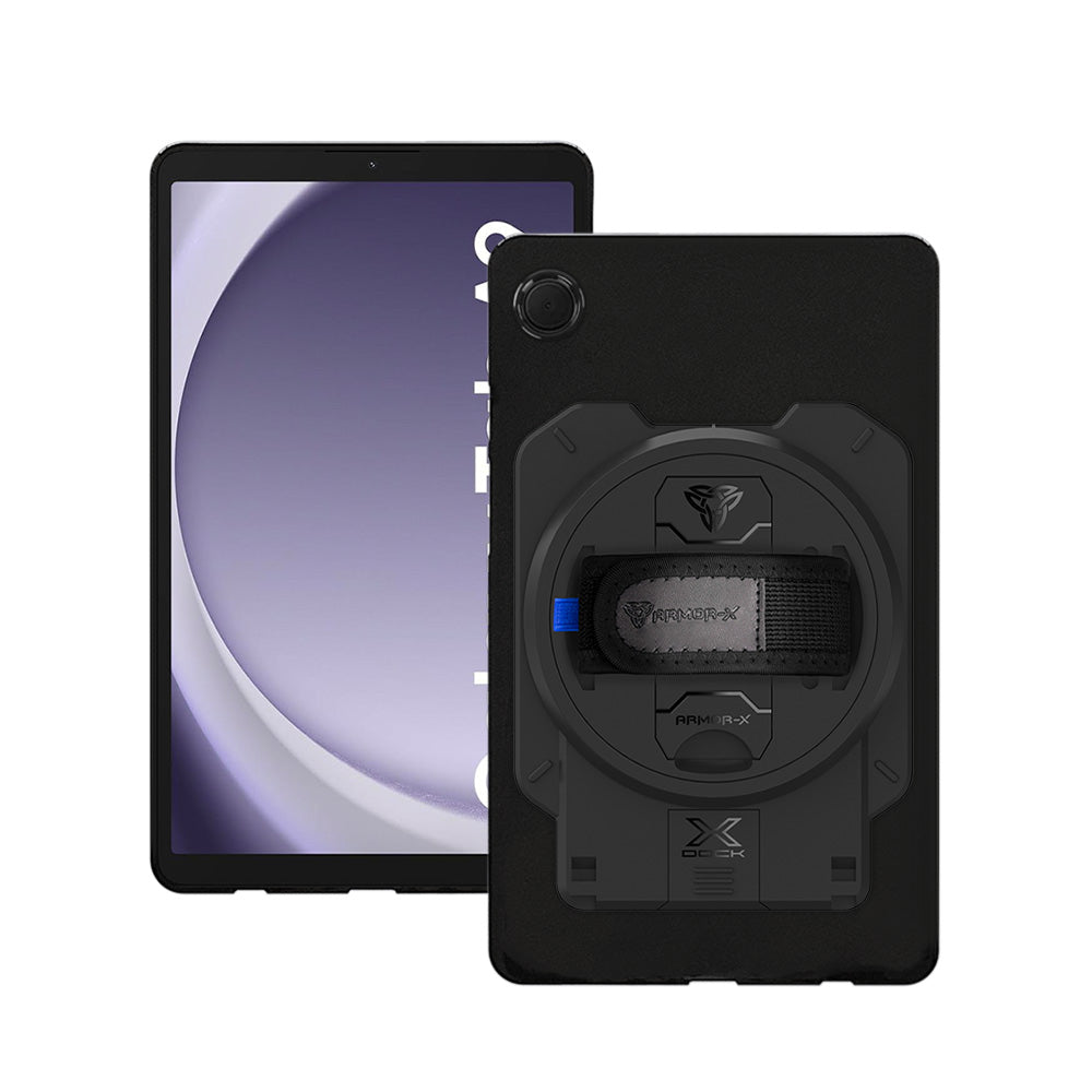 ARMOR-X Samsung Galaxy Tab A9 SM-X110 / SM-X115 shockproof case with X-DOCK modular eco-system.