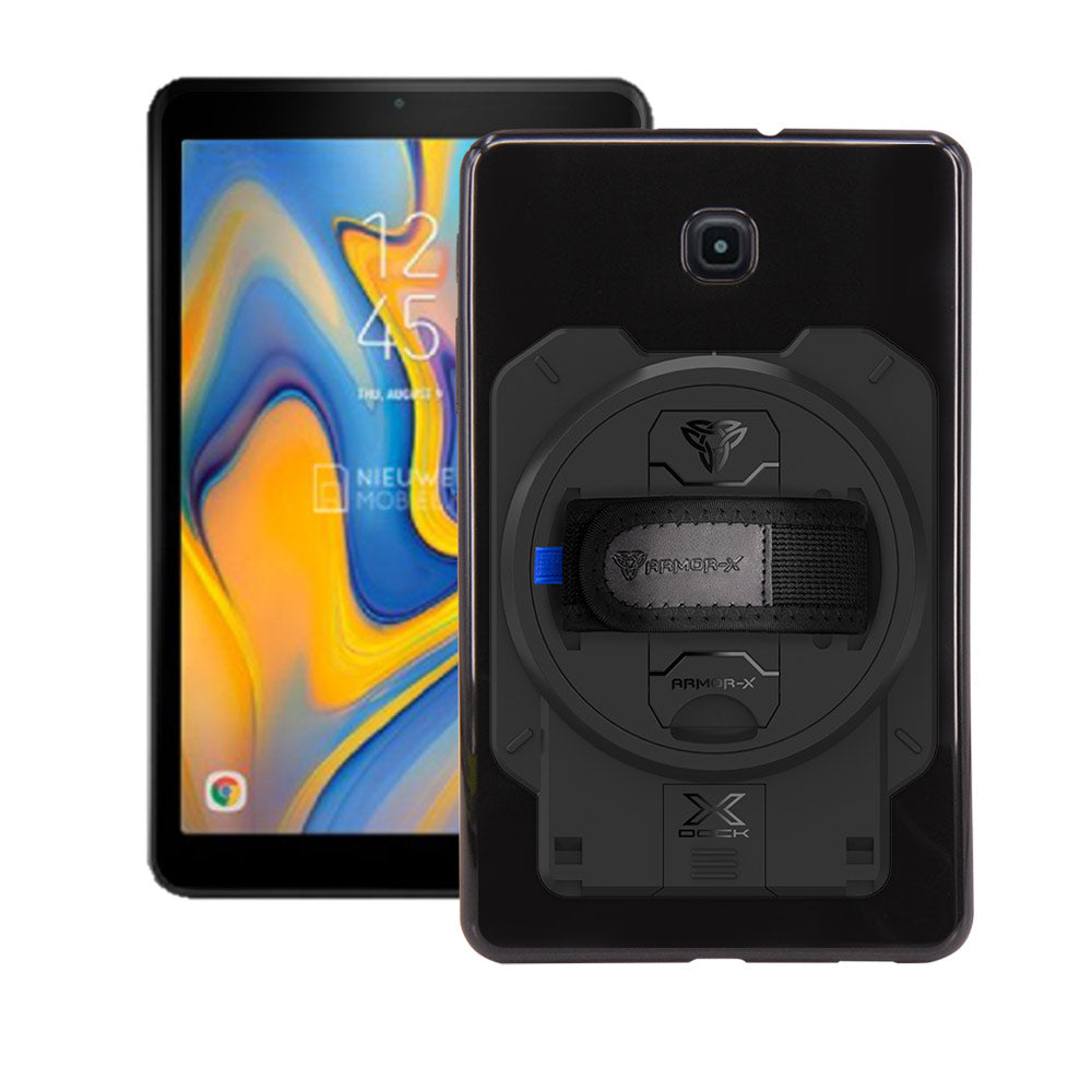 ARMOR-X Samsung Galaxy Tab A 8.0 (2018) T387 shockproof case with X-DOCK modular eco-system.