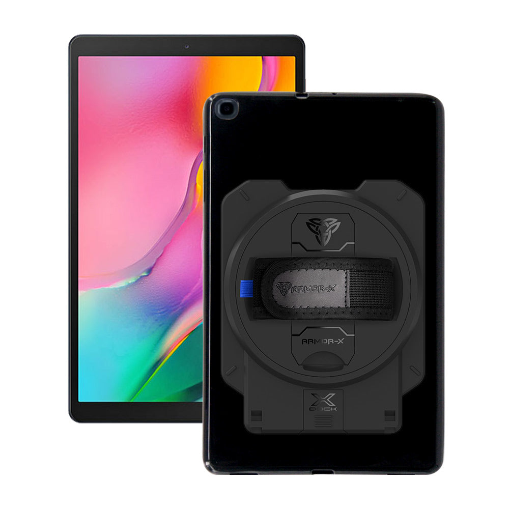 ARMOR-X Samsung Galaxy Tab A 10.1 (2019) T510 T515 shockproof case with X-DOCK modular eco-system.