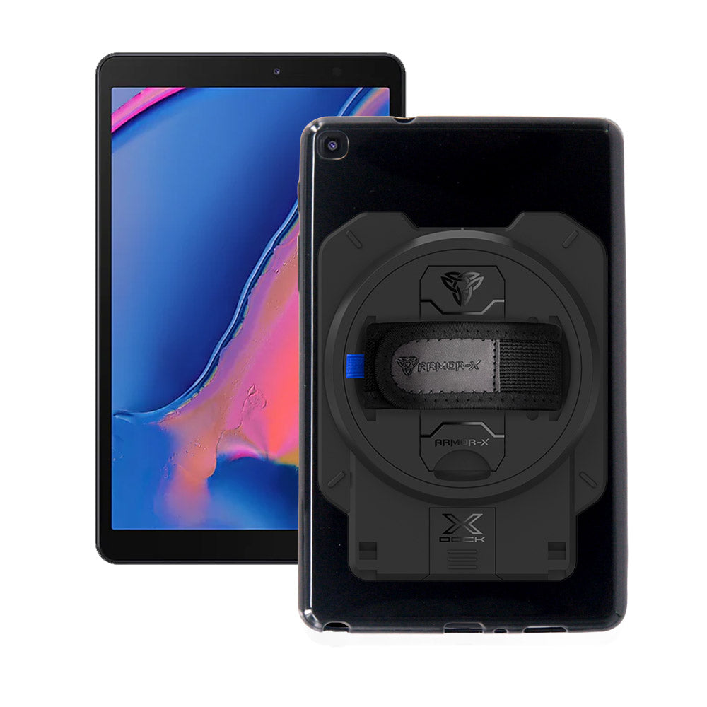 ARMOR-X Samsung Galaxy Tab A 8.0 & S Pen (2019) P200 P205 shockproof case with X-DOCK modular eco-system.