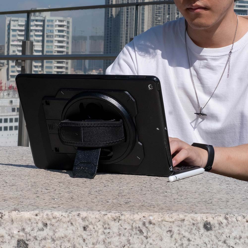 ARMOR-X Honor Pad X8 case With the rotating kickstand, you could get the watching angle and typing angle as you want.