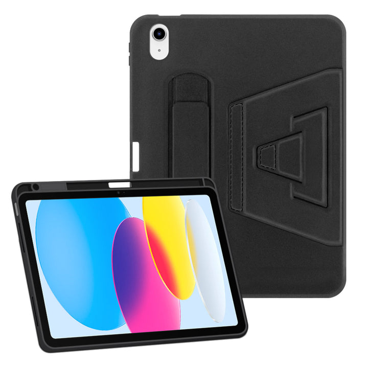 ARMOR-X iPad 10.9 (10th Gen.) Shockproof Case with Hand Strap and Kick-Stand.
