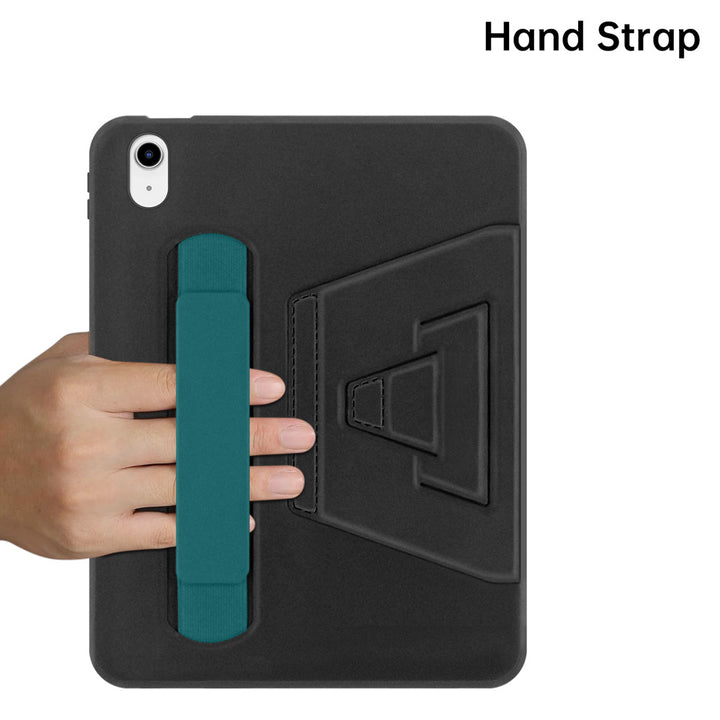 PKN-iPad-N5 | iPad 10.9 (10th Gen.) | Shockproof Case with Hand Strap and Kick-Stand