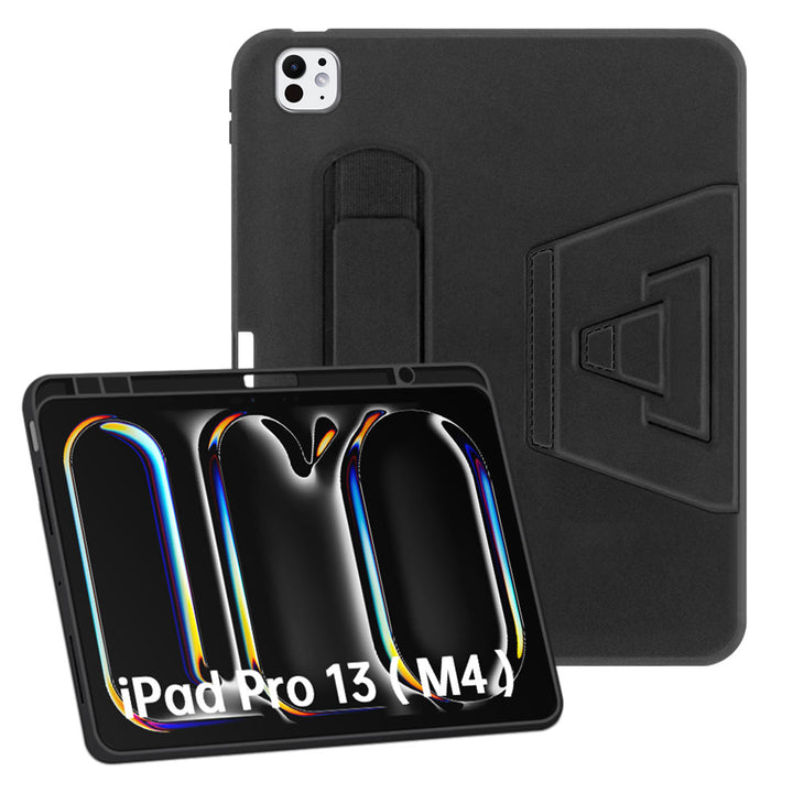 ARMOR-X iPad Pro 13 ( M4 ) Shockproof Case with Hand Strap and Kick-Stand.
