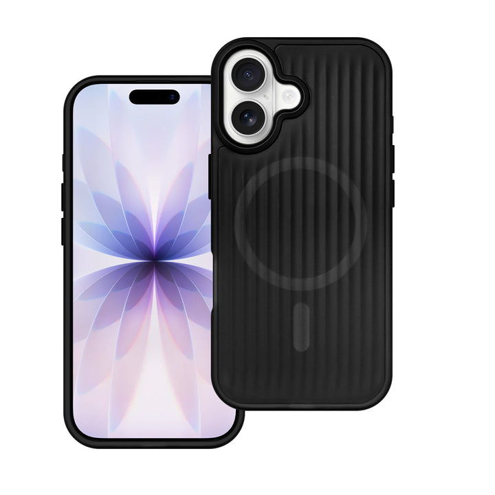 ARMOR-X iPhone 17 case with MagSafe, corrugated pattern, TPU+PC protection, raised bezels, precise fit and responsive buttons.