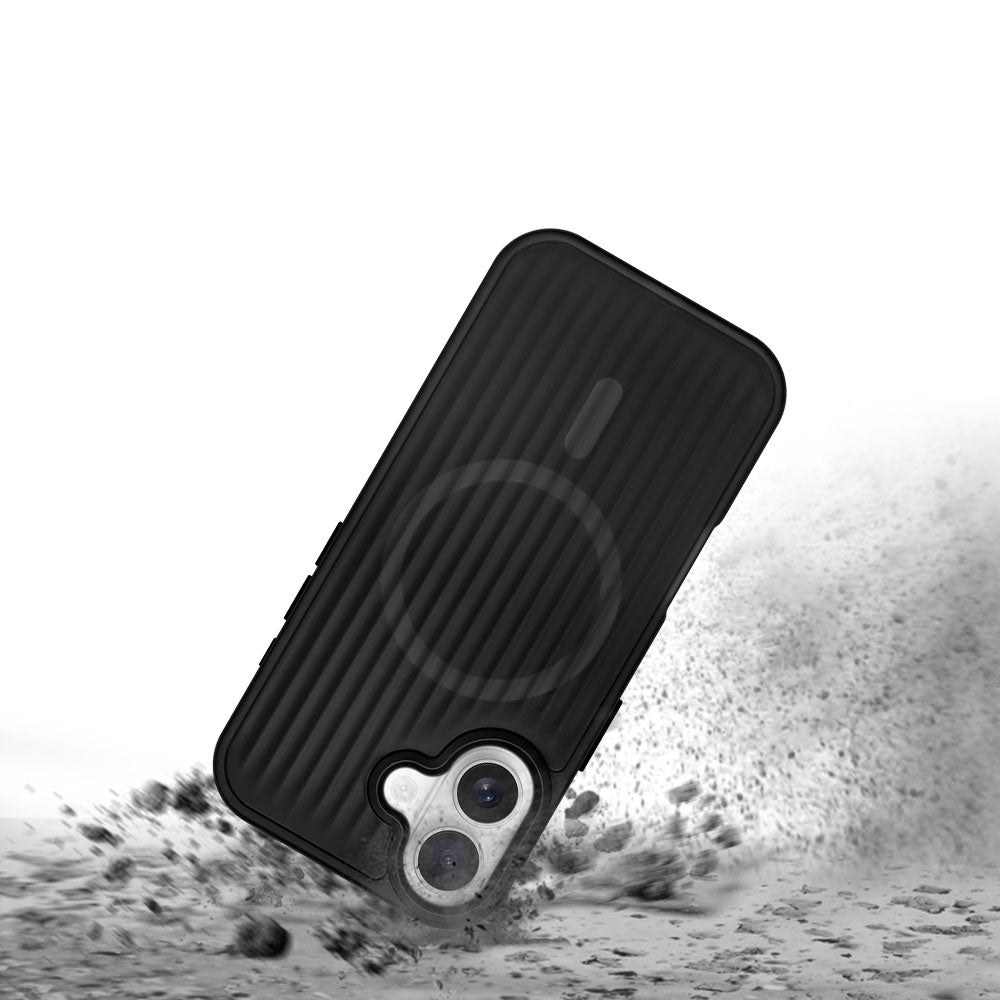 ARMOR-X iPhone 17 case with MagSafe. Durable TPU and PC materials combine flexible edges with a rigid back for reliable everyday protection and a comfortable feel.