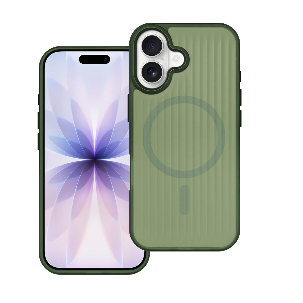 ARMOR-X iPhone 17 case with MagSafe, corrugated pattern, TPU+PC protection, raised bezels, precise fit and responsive buttons.