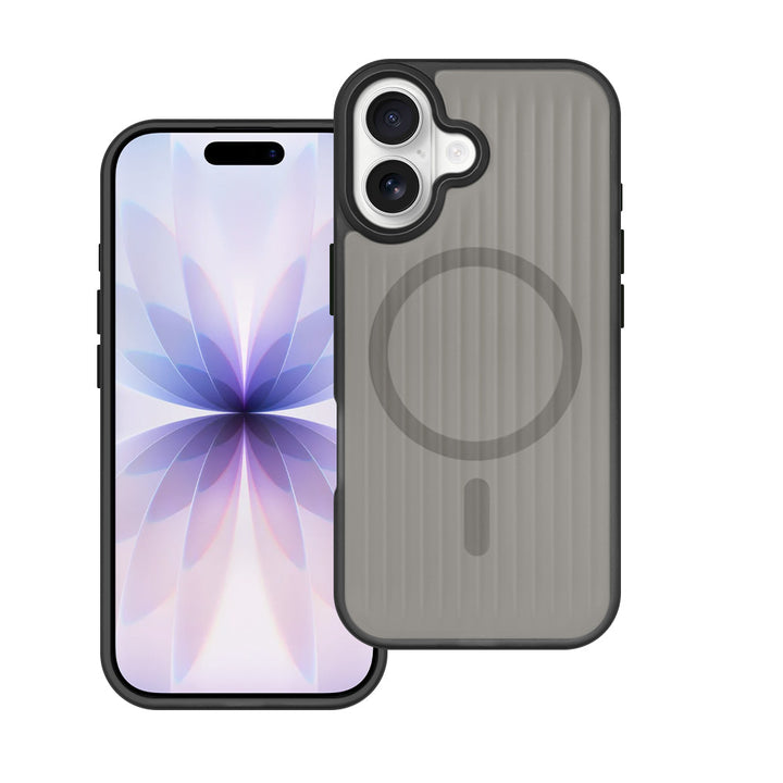 ARMOR-X iPhone 17 case with MagSafe, corrugated pattern, TPU+PC protection, raised bezels, precise fit and responsive buttons.