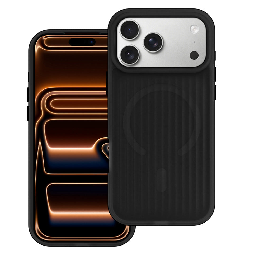 ARMOR-X iPhone 17 Pro Max case with MagSafe, corrugated pattern, TPU+PC protection, raised bezels, precise fit and responsive buttons.