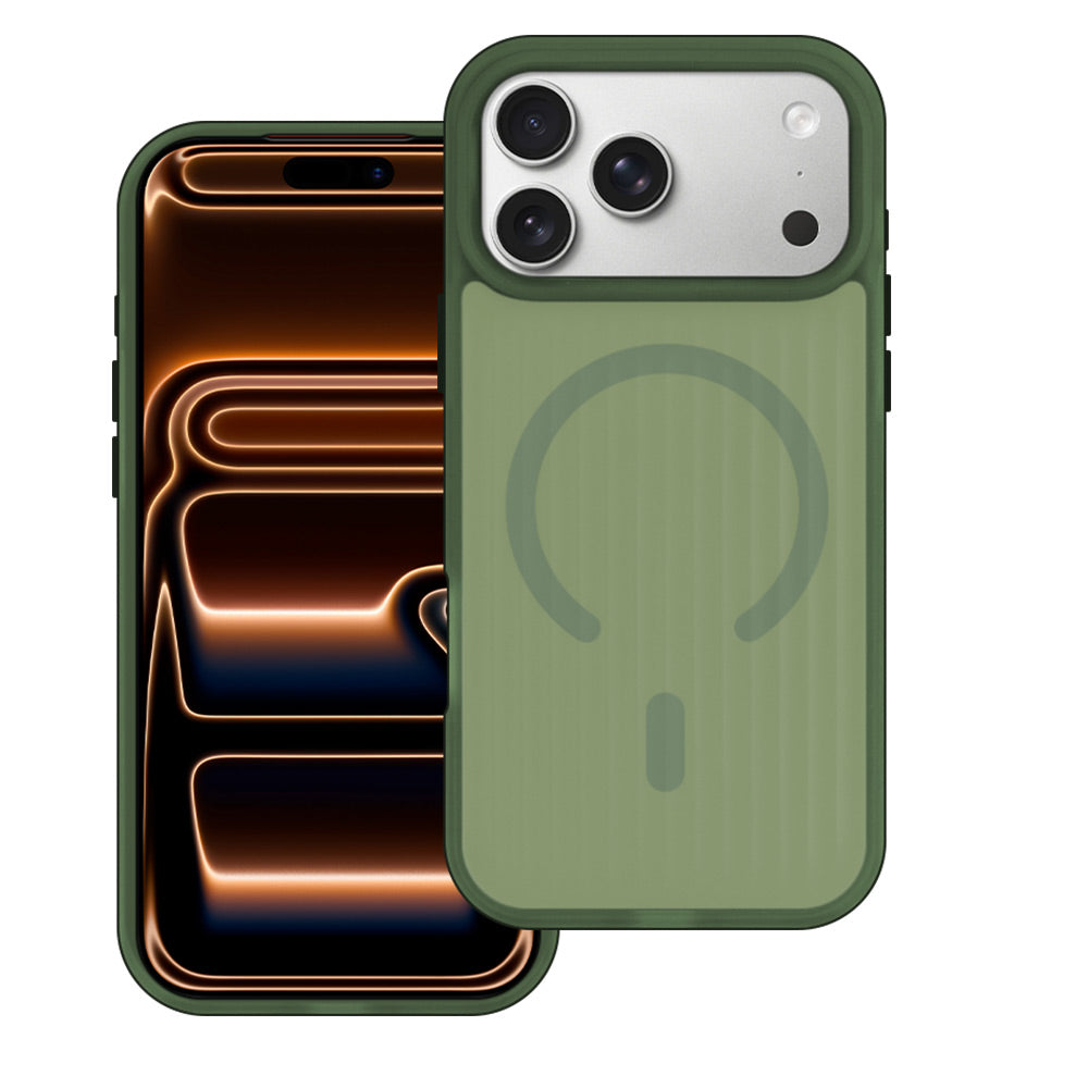 ARMOR-X iPhone 17 Pro Max case with MagSafe, corrugated pattern, TPU+PC protection, raised bezels, precise fit and responsive buttons.