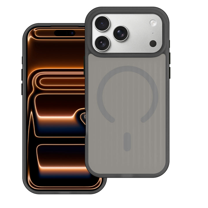 ARMOR-X iPhone 17 Pro Max case with MagSafe, corrugated pattern, TPU+PC protection, raised bezels, precise fit and responsive buttons.