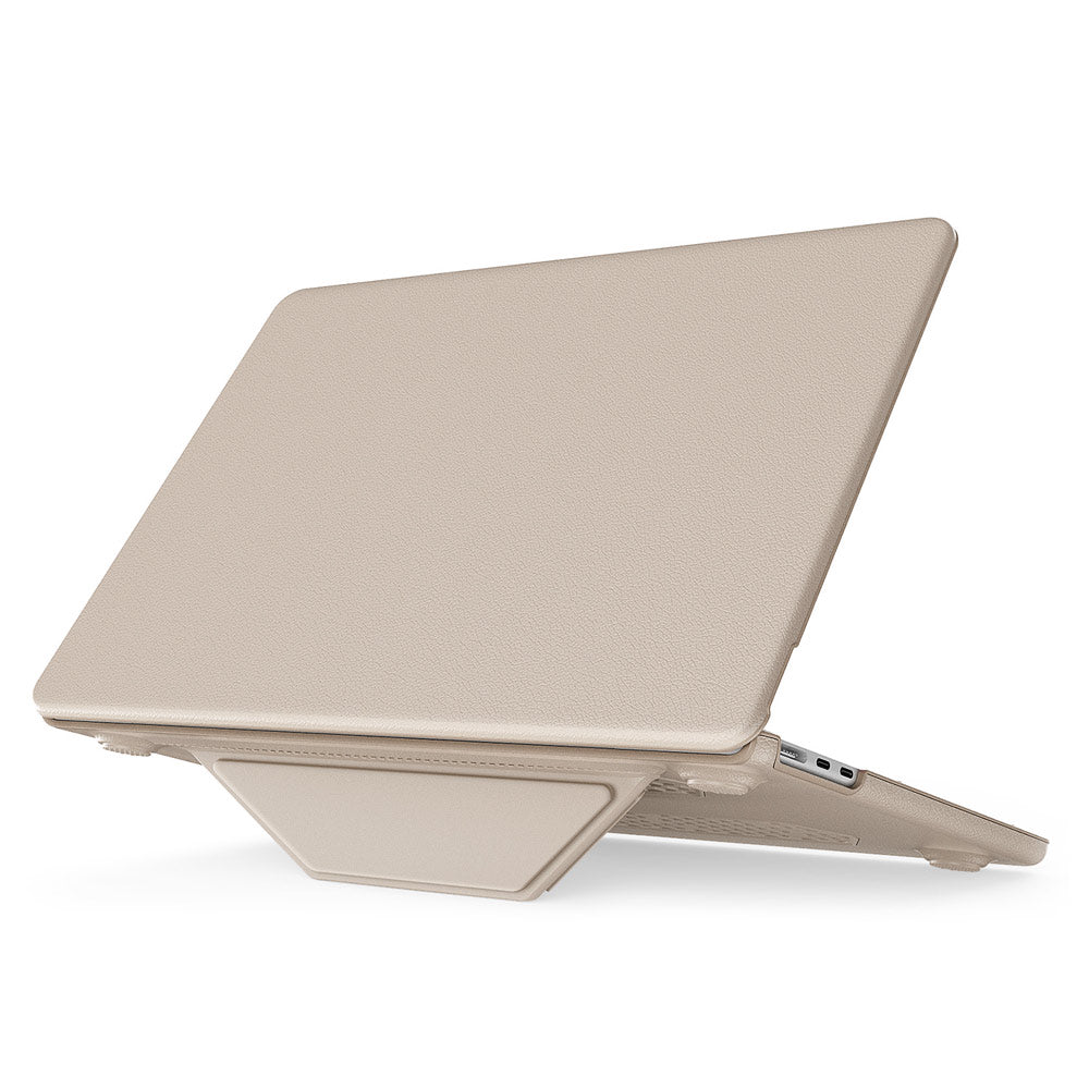 PUC-MB-A13V3 | MacBook Air 13.6" 2022 / 2024 (M2 A2681 / M3 A3113) | PU Leather Hard Shell Dual Layer Protective Cover