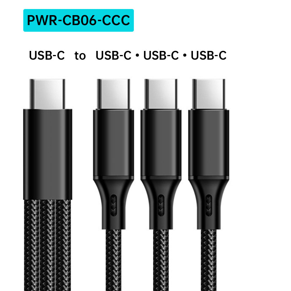 PWR-CB | 2 Meter / 1.2 Meter 3-in-1 Cable | USB-C • Micro • Lightning