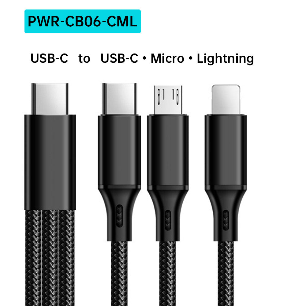 PWR-CB Meter Meter 3-in-1 Cable USB-C • Micro - Main Image