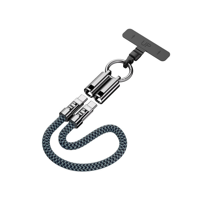 ARMOR-X Wrist Strap Charging Cable. Designed to hold your phone securely and stylishly, the cable also serves as a reliable charging solution whenever you need it.