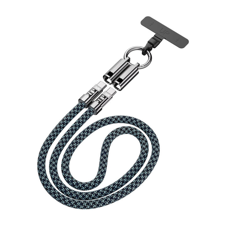ARMOR-X Lanyard Charging Cable. Designed to hold your phone securely and stylishly, the cable also serves as a reliable charging solution whenever you need it.