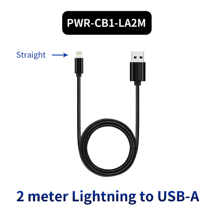 PWR-CB | 2 meter / 1 meter Cable | USB-C • Lightning • USB-A