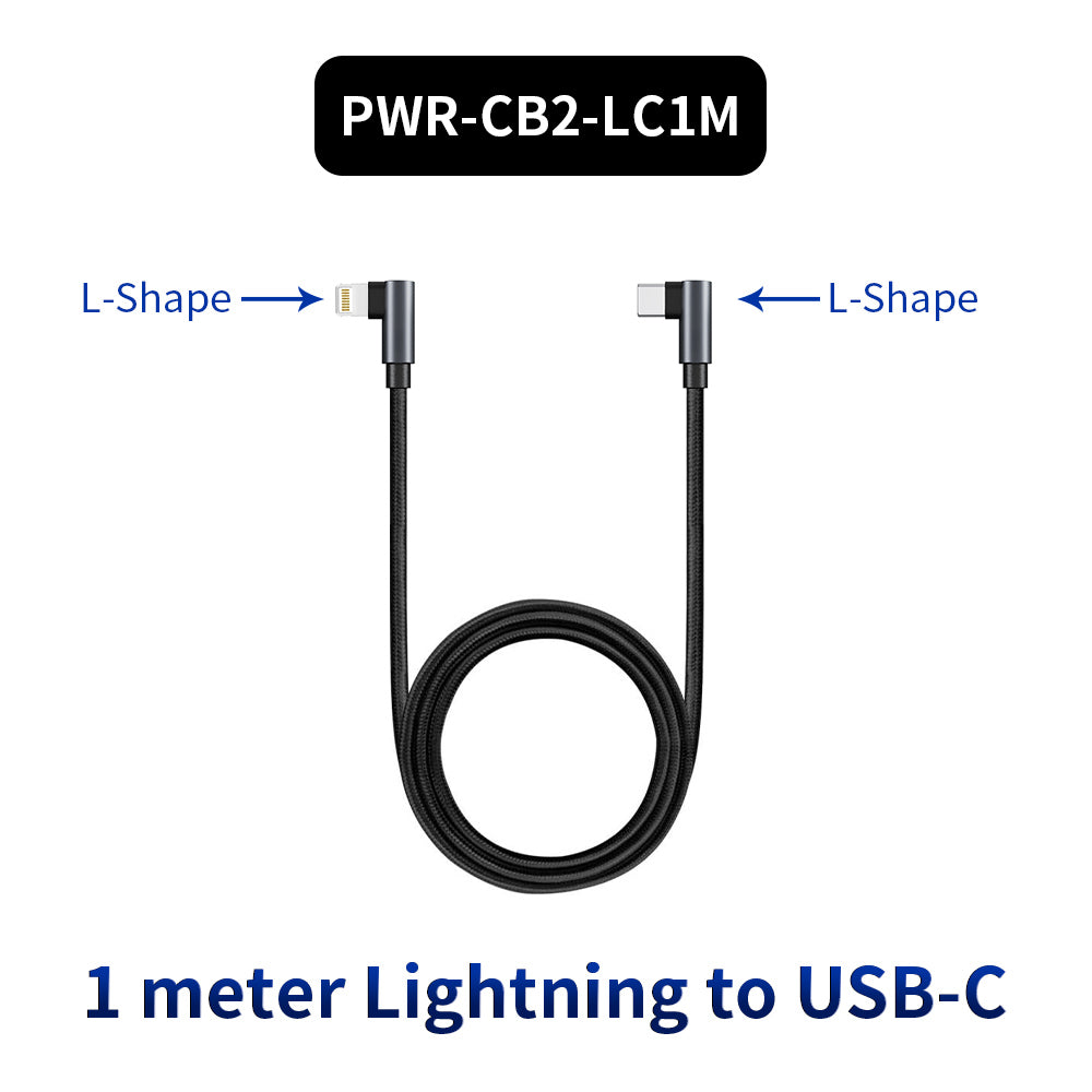 PWR-CB | 2 meter / 1 meter Cable | USB-C • Lightning • USB-A