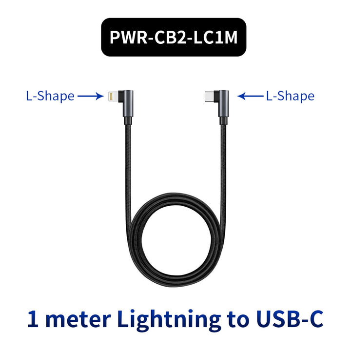 PWR-CB | 2 meter / 1 meter Cable | USB-C • Lightning • USB-A