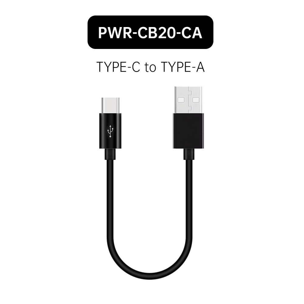 PWR-CB20 | 20cm Short Usb Cable | TYPE-A • TYPE-C • Lightning • Micro