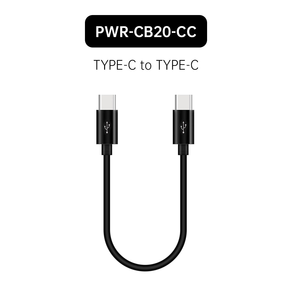 PWR-CB20 | 20cm Short Usb Cable | TYPE-A • TYPE-C • Lightning • Micro