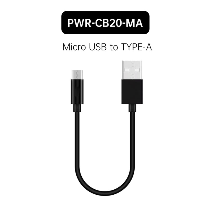 PWR-CB20 | 20cm Short Usb Cable | TYPE-A • TYPE-C • Lightning • Micro