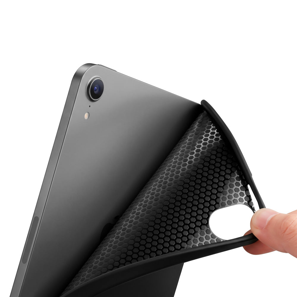 ARMOR-X iPad mini 8 Shockproof Case with TPU protection, slim lightweight design, raised edges, precise cutouts, and tactile buttons.