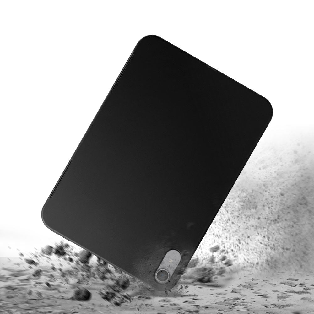 ARMOR-X iPad mini 8 Shockproof Case with TPU protection, slim lightweight design, raised edges, precise cutouts, and tactile buttons.