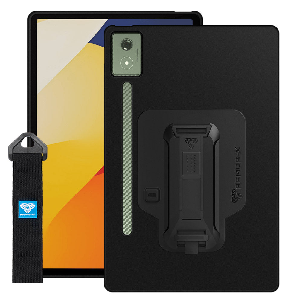 PXS-LN-TB373 | Motorola Moto Pad 60 Pro | Shockproof Case w/ Kickstand &amp; hand strap &amp; X-Mount