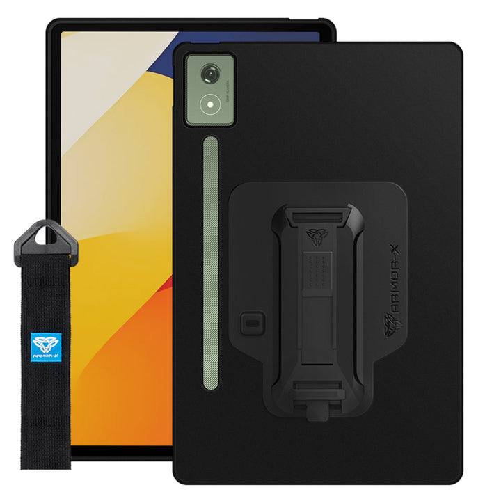 PXS-LN-TB373 | Motorola Moto Pad 60 Pro | Shockproof Case w/ Kickstand &amp; hand strap &amp; X-Mount