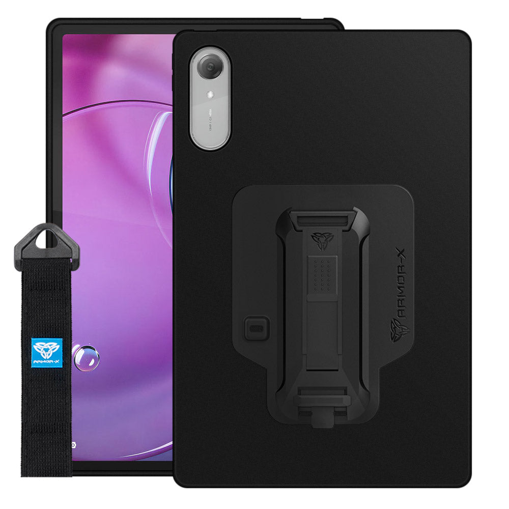 PXS-LN-TB390 | Lenovo Idea Tab Pro (Gen 2) TB390 | Shockproof Case w/ Kickstand &amp; hand strap &amp; X-Mount