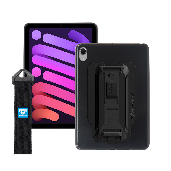 PXS-iPad-M6 | iPad mini 6 | Shockproof Case w/ Kickstand & hand strap & X-Mount