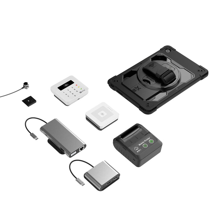 ARMOR-X case with X-DOCK Modular Eco-System. Whether you need a card reader, portable printer, HDMI or Lan connection, extra battery life or additional storage, you can select and attach the modules that best suit your workflow.