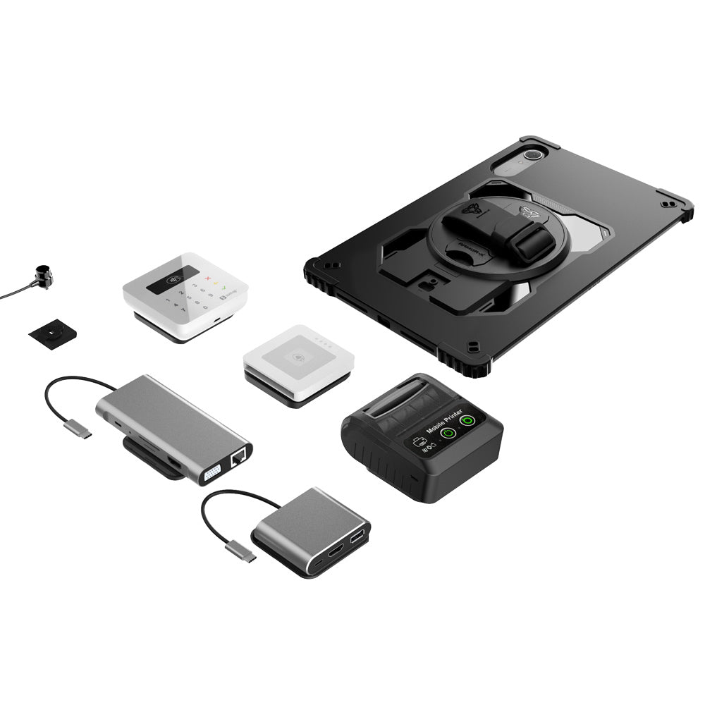 ARMOR-X Lenovo Idea Tab Pro (Gen 2) TB390 Healthcare-ready medical-grade rugged case. X-DOCK Modular Ecosystem
Expand functionality with interchangeable modules for card readers, printers, hubs, and more.