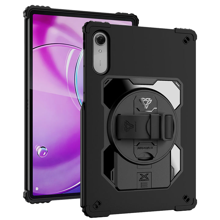 RAG-LN-TB390 | Lenovo Idea Tab Pro (Gen 2) TB390 | Healthcare &amp; Medical-Grade 2 Layers Shockproof Case with Silicone Hand Strap &amp; X-DOCK Modular Eco-System Compatible with keyboard