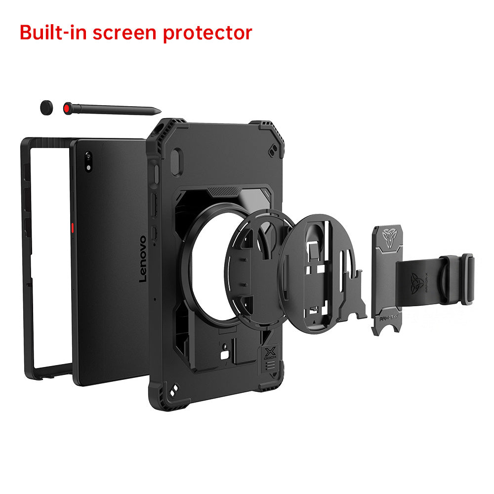 RAG-LN-X11 | Lenovo ThinkTab X11 (Gen 1) TB353 | Healthcare &amp; Medical-Grade Rainproof Military-Grade Rugged Case with Silicone Hand Strap &amp; X-DOCK Modular Eco-System (built-in screen protector)