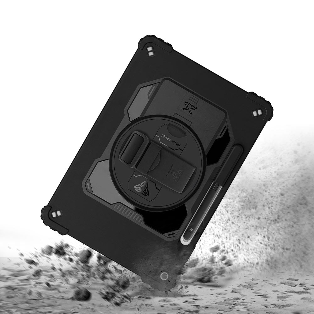 ARMOR-X Microsoft Surface Pro 12-inch Copilot+ PC Healthcare-ready medical-grade rugged case. MIL-STD-810H tested for 1.2 m / 4 ft drops with dual-layer impact protection.