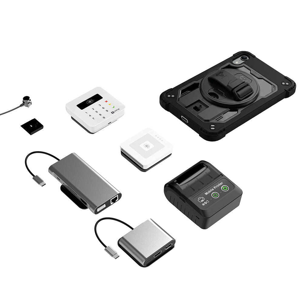 ARMOR-X case with X-DOCK Modular Eco-System. Whether you need a card reader, portable printer, HDMI or Lan connection, extra battery life or additional storage, you can select and attach the modules that best suit your workflow.