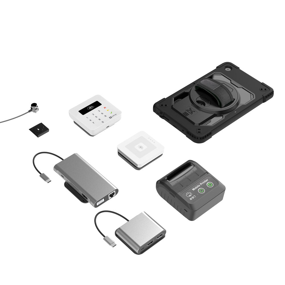 ARMOR-X Samsung Galaxy Tab case. Whether you need a card reader, portable printer, HDMI or Lan connection, extra battery life or additional storage, you can select and attach the modules that best suit your workflow.