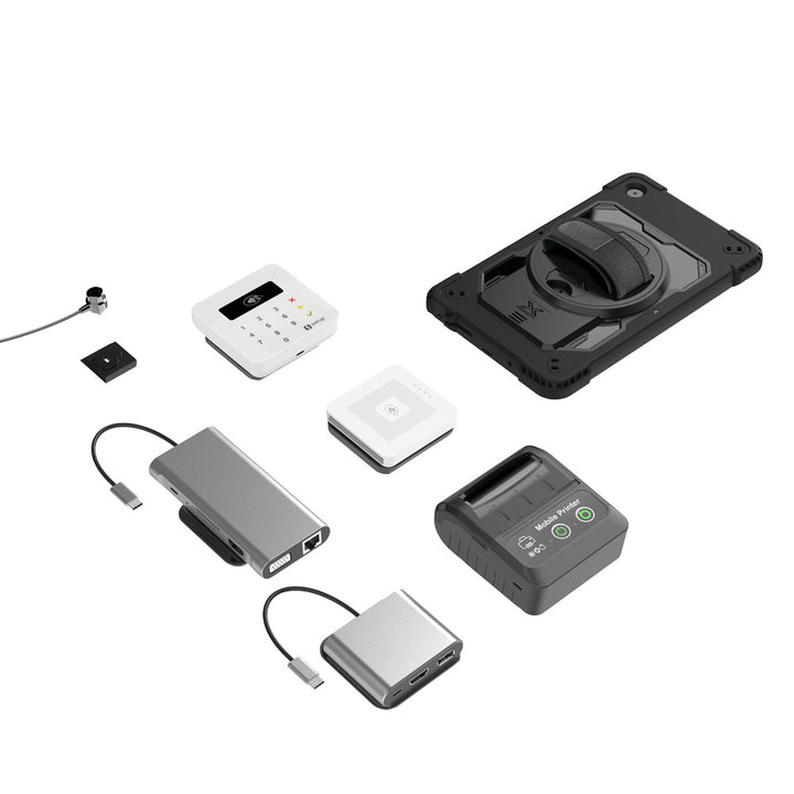 ARMOR-X Samsung Galaxy Tab case. Whether you need a card reader, portable printer, HDMI or Lan connection, extra battery life or additional storage, you can select and attach the modules that best suit your workflow.