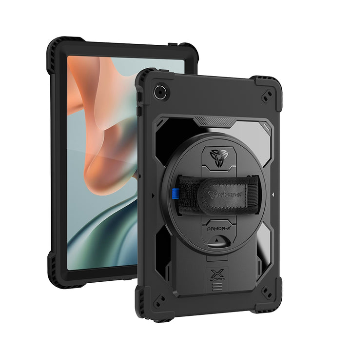 ARMOR-X Motorola Moto Pad 60 Lite case. Whether you need a card reader, portable printer, HDMI or Lan connection, extra battery life or additional storage, you can select and attach the modules that best suit your workflow.