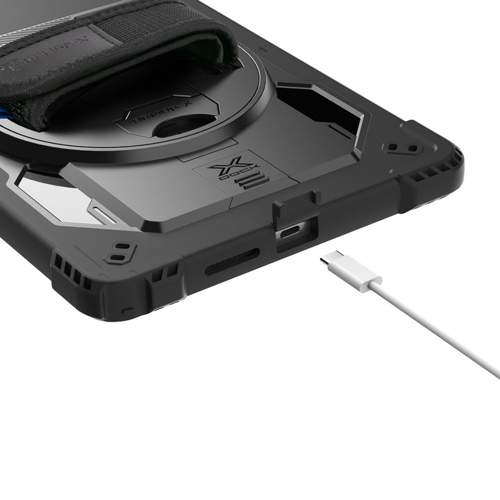 ARMOR-X Motorola Moto Pad 60 Lite case. Whether you need a card reader, portable printer, HDMI or Lan connection, extra battery life or additional storage, you can select and attach the modules that best suit your workflow.