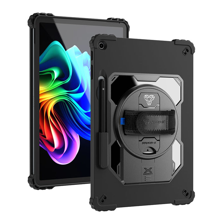 RAN-MS-SFPR12 | Microsoft Surface Pro 12-inch Copilot+ PC | 2 Layers Shockproof Case with X-DOCK modular eco-system Compatible with keyboard