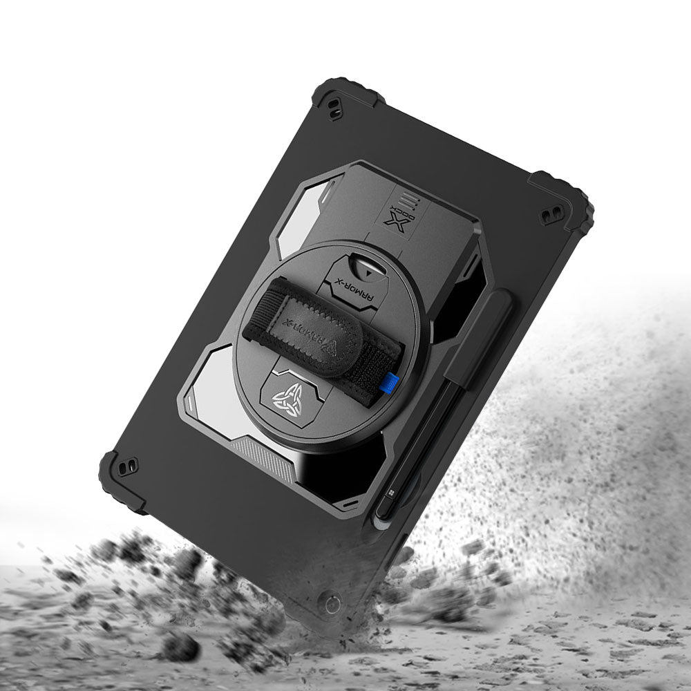 RAN-MS-SFPR12 | Microsoft Surface Pro 12-inch Copilot+ PC | 2 Layers Shockproof Case with X-DOCK modular eco-system Compatible with keyboard