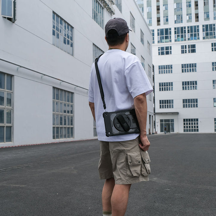 ARMOR-X Samsung Galaxy Tab case. Whether you need a card reader, portable printer, HDMI or Lan connection, extra battery life or additional storage, you can select and attach the modules that best suit your workflow.