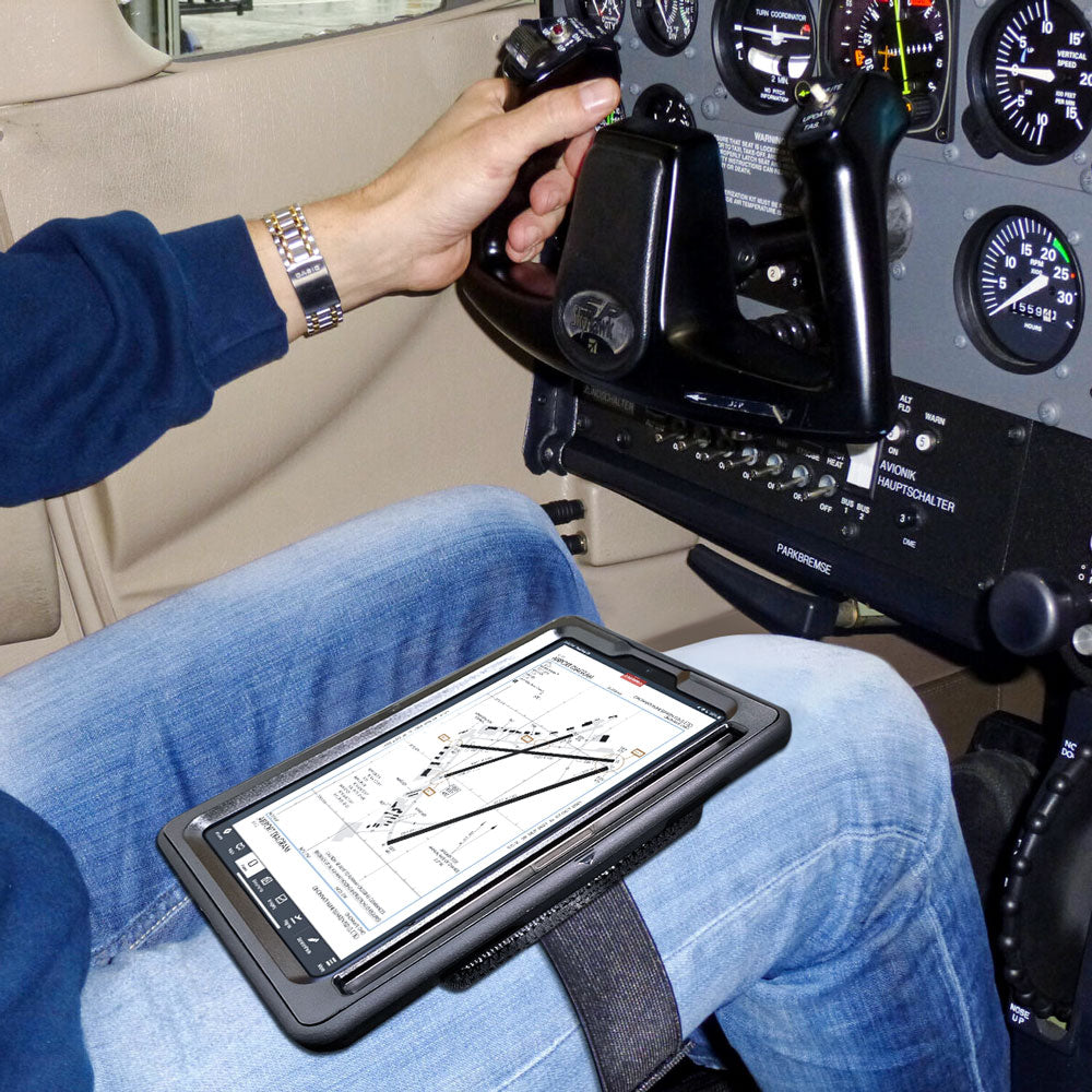 RIN-iPad-N5PFKB | iPad 10.9 (10th Gen.) | Rainproof military grade rugged case with pen holder kneeboard with leg strap