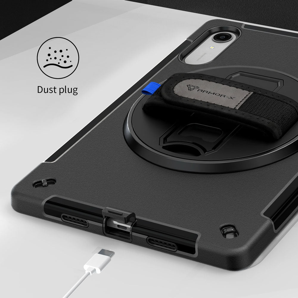 ARMOR-X shockproof case, impact protection cover with dust plug.