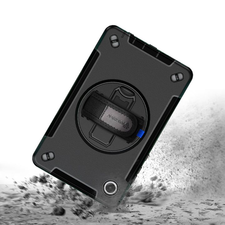 ARMOR-X Samsung Galaxy Tab A11 ( 8.7" ) SM-X133 / SM-X135 shockproof case, impact protection cover with hand strap and kick stand. Rugged protective case with the best dropproof protection.