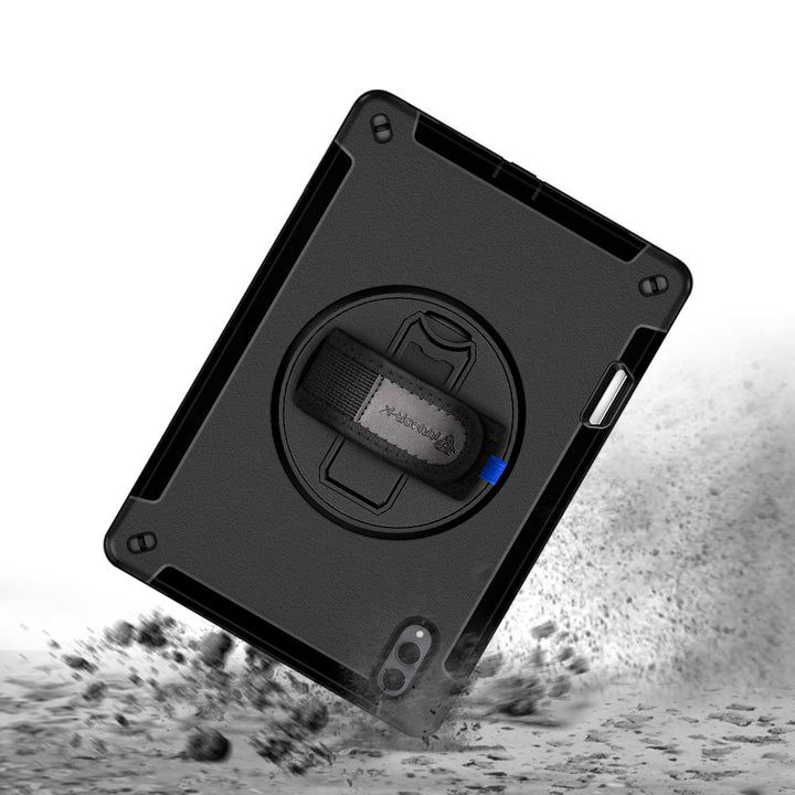 ARMOR-X Samsung Galaxy Tab S12 Ultra SM-X940 / X946 shockproof case, impact protection cover with hand strap and kick stand. Rugged protective case with the best dropproof protection.