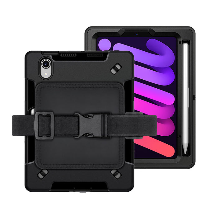 RKB-iPad-M6 | iPad mini (A17 Pro) | Rainproof military grade rugged case kneeboard with leg strap